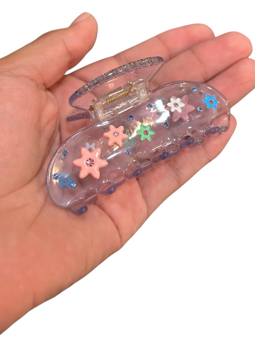 Emi Jay Sweetheart Claw Clip in the style "Sugar Bloom"